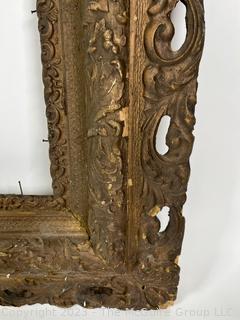 Baroque Revival Giltwood Carved Frame.  26" x 30".
