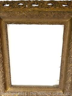 Baroque Revival Giltwood Carved Frame.  26" x 30".
