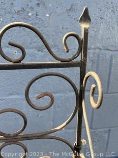 Wrought Iron Garden Etagere.  9" x 12" x 58"