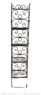 Wrought Iron Garden Etagere.  9" x 12" x 58"