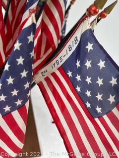 Historical US Flag Desk Top Display 