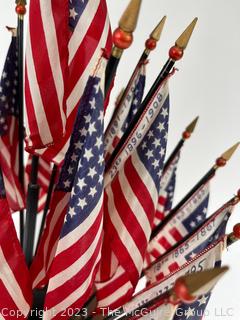 Historical US Flag Desk Top Display 