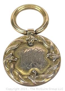 Victorian 14k Gold Monogrammed Pendant. 4.3g