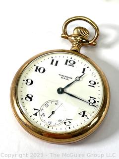 Men's Waltham Pocket Watch 15 Jewel SN# 2746564 with 20 year Waltham Gold filled Case