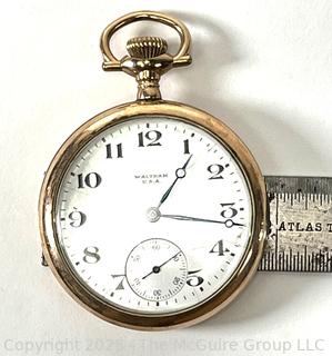 Men's Waltham Pocket Watch 15 Jewel SN# 2746564 with 20 year Waltham Gold filled Case