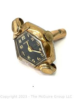 Single Benrus Gold Filled Watch Cuff Link. 