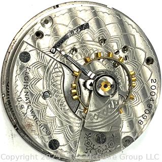 Elgin Pocket Watch Movement SN# 20049098 and Silveroid Case. Size 16