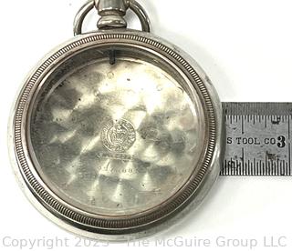 Elgin Pocket Watch Movement SN# 20049098 and Silveroid Case. Size 16