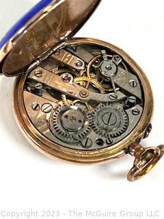 Ladies Pocket Watch Movement Unmarked Swiss Case 