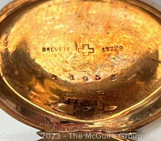 Ladies Pocket Watch Movement Unmarked Swiss Case 