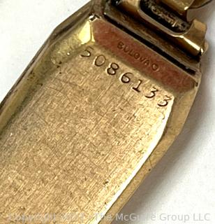 Ladies Bulova Gold Filled Wrist Watch 