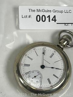 Waltham Pocket Watch Movement SN# 9748734 in Silveroid Case