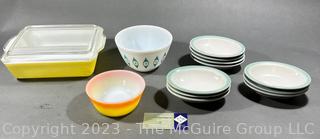 Collection of Pyrex and Shenango Restaurant China. 