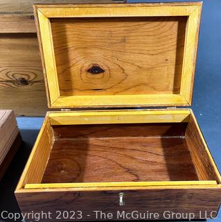 Four (4) Wood Boxes and Crates.