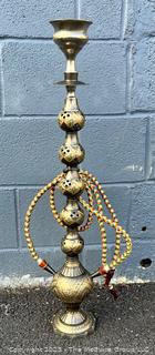 Brass Pierced Hookah Pipe