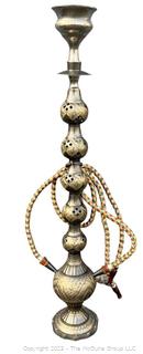 Brass Pierced Hookah Pipe