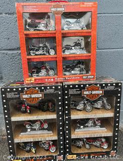 Three (3) New in Box (NIB) Harley Davidson Motorcycle Toys.