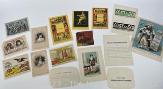 Assortment of Late 19th c Electrotype Stock Cuts from Catalogue
