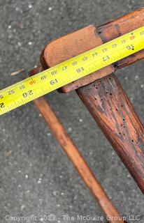 Antique Queen Anne Side Chair with William and Mary Base Circa 1750. Peg Construction.  Missing Seat.