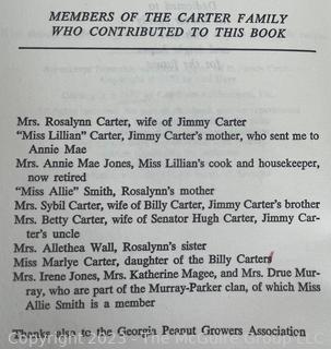 Four (4) Vintage Political Cook Books Including Carter Family Favorites and Congressional Cook Book. 