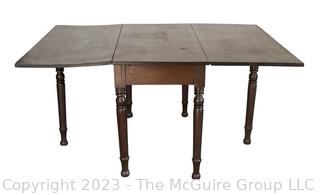 Antique Cherry Drop-Leaf Gateleg Dining Table. Leg needs to be reattached. 42" w x 21" l (59" when open) x 28" t