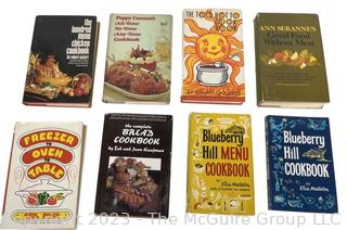 Eight (8) Vintage Cook Books Including Blueberry Hill