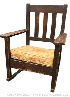 Quarter Sawn Oak Mission Rocking Chair