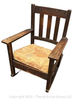 Quarter Sawn Oak Mission Rocking Chair