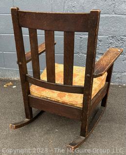 Quarter Sawn Oak Mission Rocking Chair