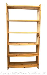 Five Level Wooden Book Shelf. 35 x 12 x 69 1/2