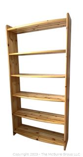 Five Level Wooden Book Shelf. 35 x 12 x 69 1/2