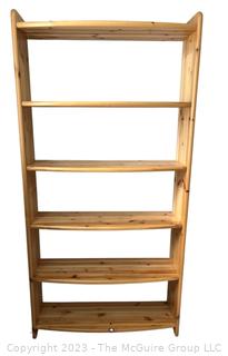 Five Level Wooden Book Shelf. 35 x 12 x 69 1/2