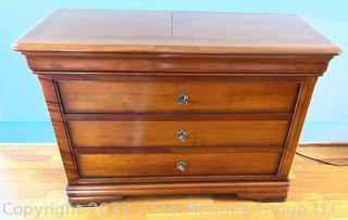 (3) Drawer Commode Chest of Drawers sold by Grande Arredo. Emanuel Baron Line. Measures 47 x 20 x 33.5"T