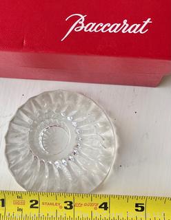 Pair Of Baccarat Crystal Candlesticks with Box