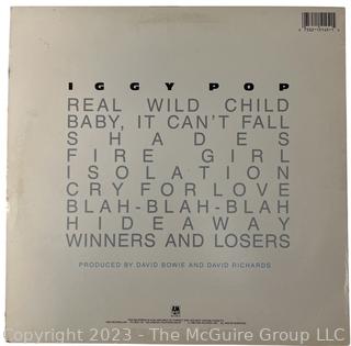 Classic Rock Vinyl Record Album: Iggy Pop (1986) - Blah Blah Blah - A&M Records SP-5145