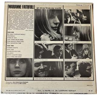 Vinyl Record Album: Marianne Faithful - Go Away From My World - London Records PS 452