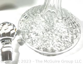 Waterford Crystal Decanter With Box. 9 1/2"T