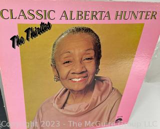 Selection of four (4) vinyl records: Pilaf; Alberta Hunter (x2); Joplin