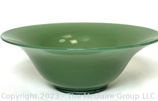 Fern Green Glass Bowl 10"D x 3.75"T