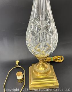 Waterford Crystal Table Lamp with Shade