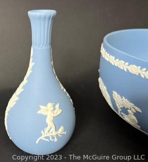 Large Wedgwood Bowl and Bud Vase