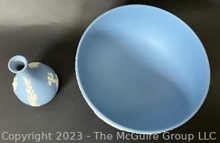 Large Wedgwood Bowl and Bud Vase