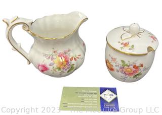 Creamer and Sugar. Royal Crown Derby English Bone China