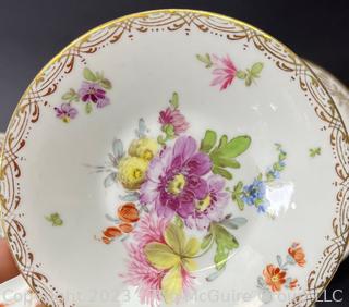 7 European Porcelain Plates including Dresden, Rosenthal and Limoges