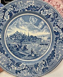 Assortment of Transferware includes Wedgwood Spode Johnson Bros. 
