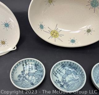 Assortment of Atomic and Franciscan Serving Wares