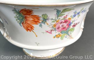 KPM Porcelain Pedestal Fruit Bowl or Compote. Measures 6"T