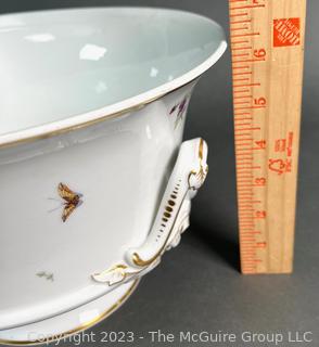 KPM Porcelain Pedestal Fruit Bowl or Compote. Measures 6"T