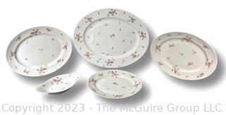 Five (5) Platters L. Bernardaud & Co. Limoges. Largest is 14 x 18"