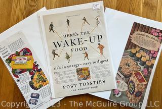 Old Paper: Ephemera Mid-Century Food Product Advertisments